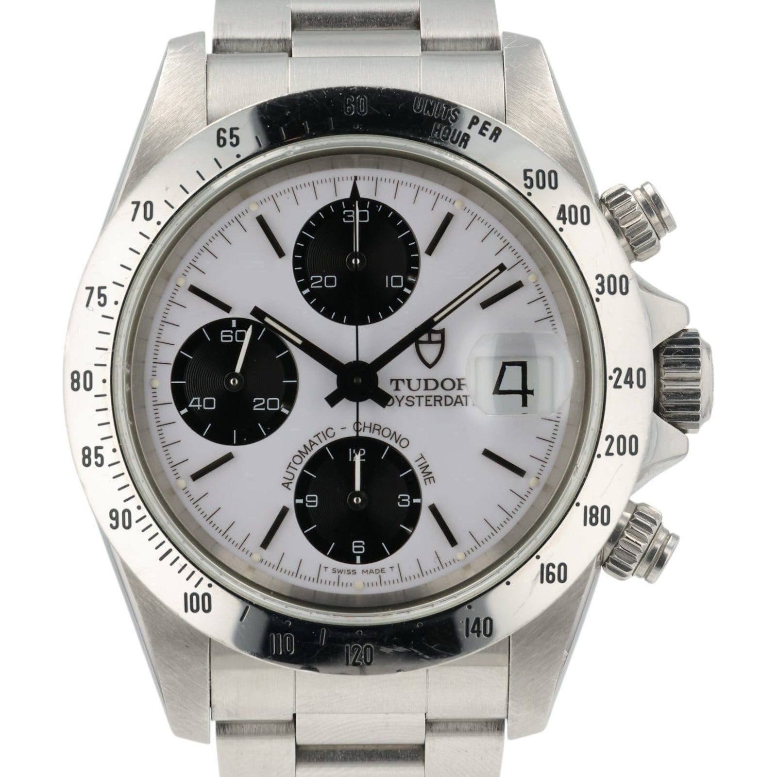 Tudor Oyster Date Chronograph White Dial Steel 40mm Automatic Men’s Watch 79280