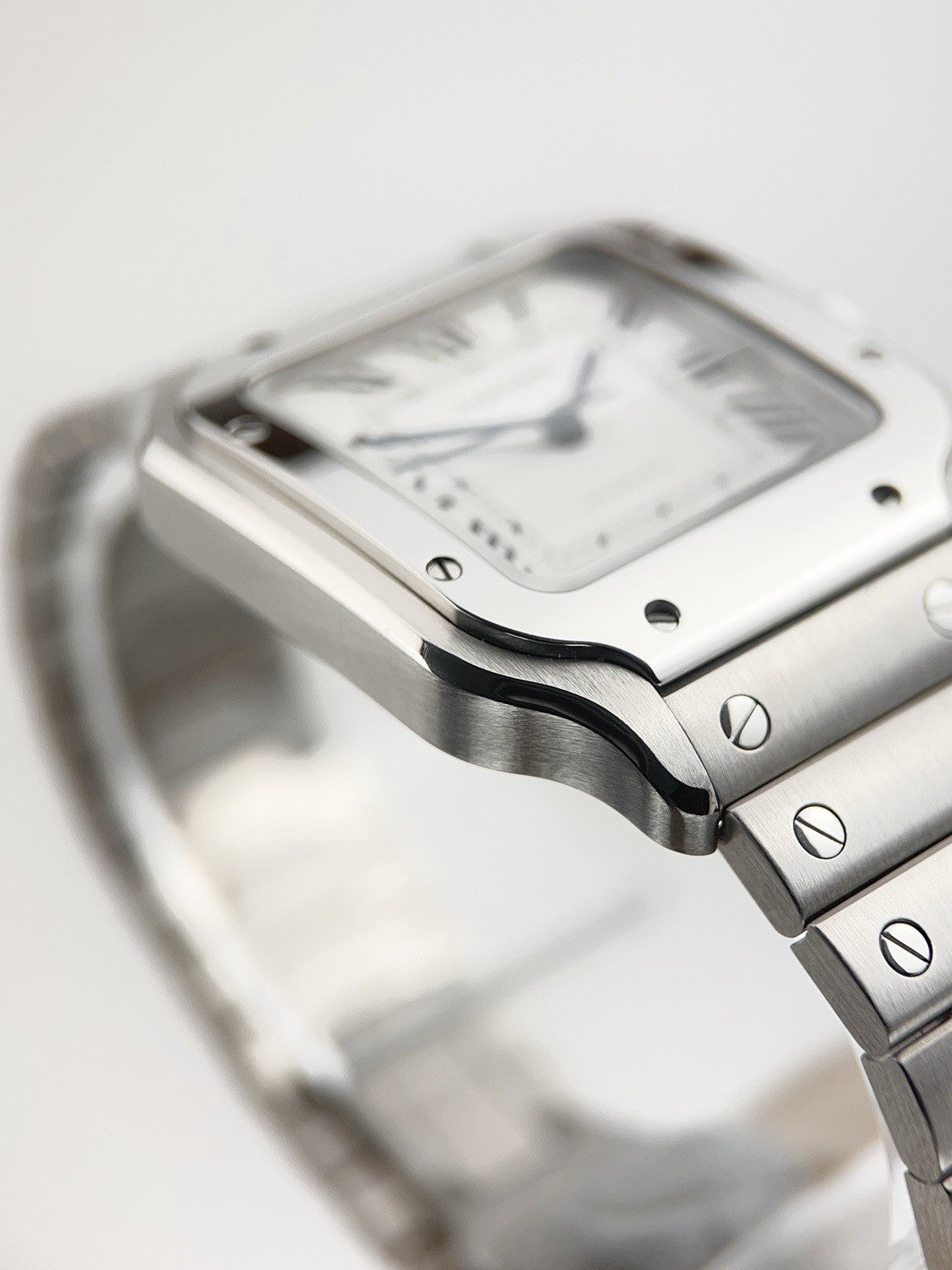 Cartier Santos Stainless Steel Silver Dial 35mm Automatic Men's Watch WSSA0029