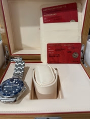 2023 Omega Seamaster Wave 300m Diver Blue Ceramic Watch 210.30.42.20.03.001