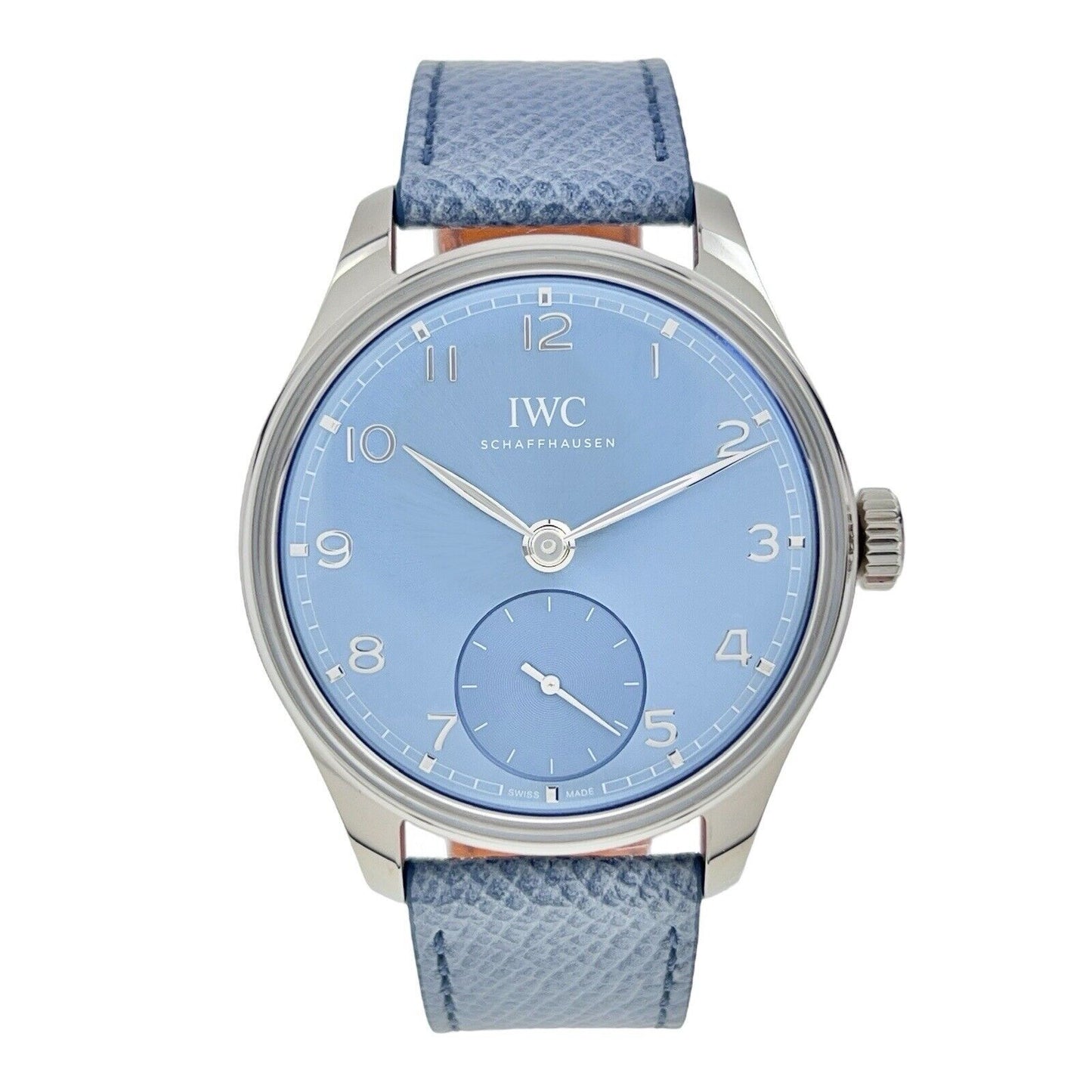 IWC Portuguese 18k White Gold Blue Automatic Men’s Watch IW358402 - Box/Papers
