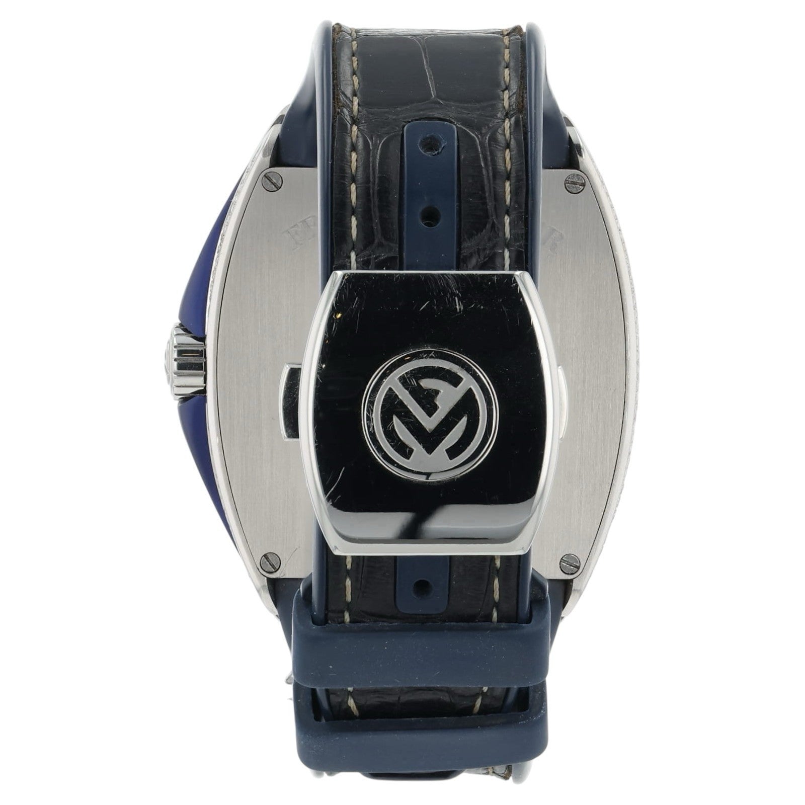 Franck Muller Vanguard Diamond Steel Blue Dial 45mm Auto Men's Watch V45 SC DT
