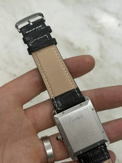 Cartier Tank XL Silver Dial Stainless Steel 31mm Automatic Mens Watch W5200027