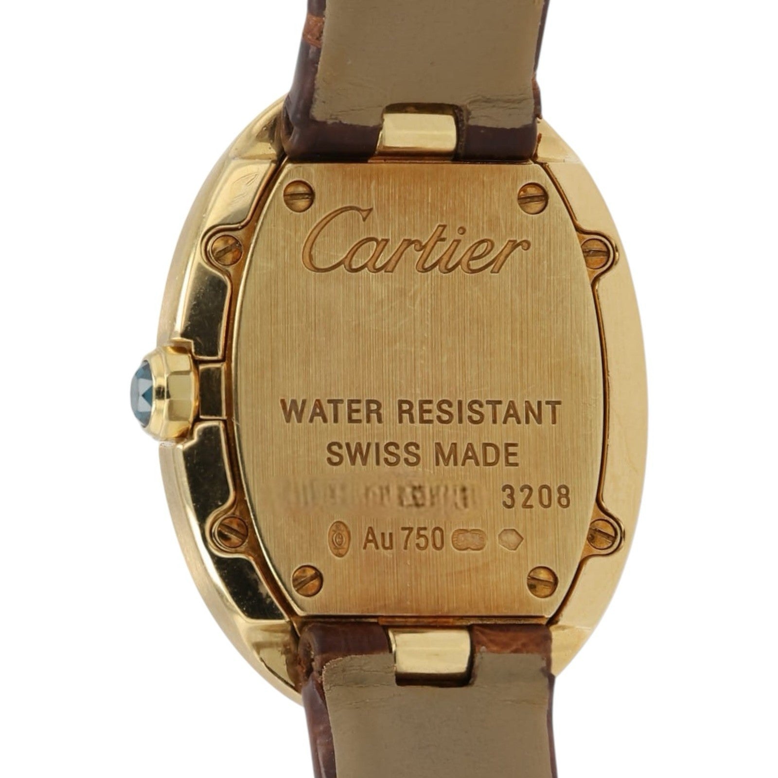 Cartier Baignoire Silver Dial 18k Yellow Gold 31x24mm Quartz Women’s W8000009