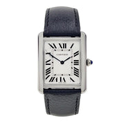 Cartier Tank Solo Quartz Movement 27x37mm Silver Dial WSTA0028 Stainless Steel