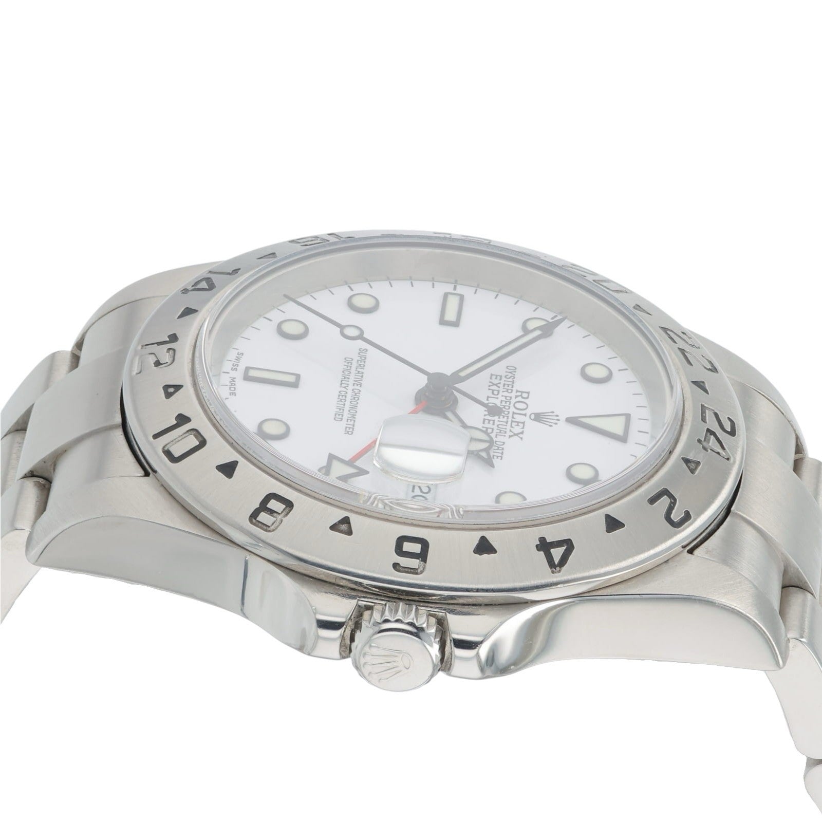Rolex Explorer II Stainless Steel White Dial 42mm Automatic Mens Watch 16570