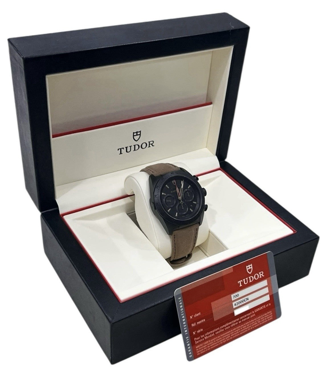 Tudor Fastrider Chrono Ceramic Black Dial 42mm Automatic Men's Watch 42000CN
