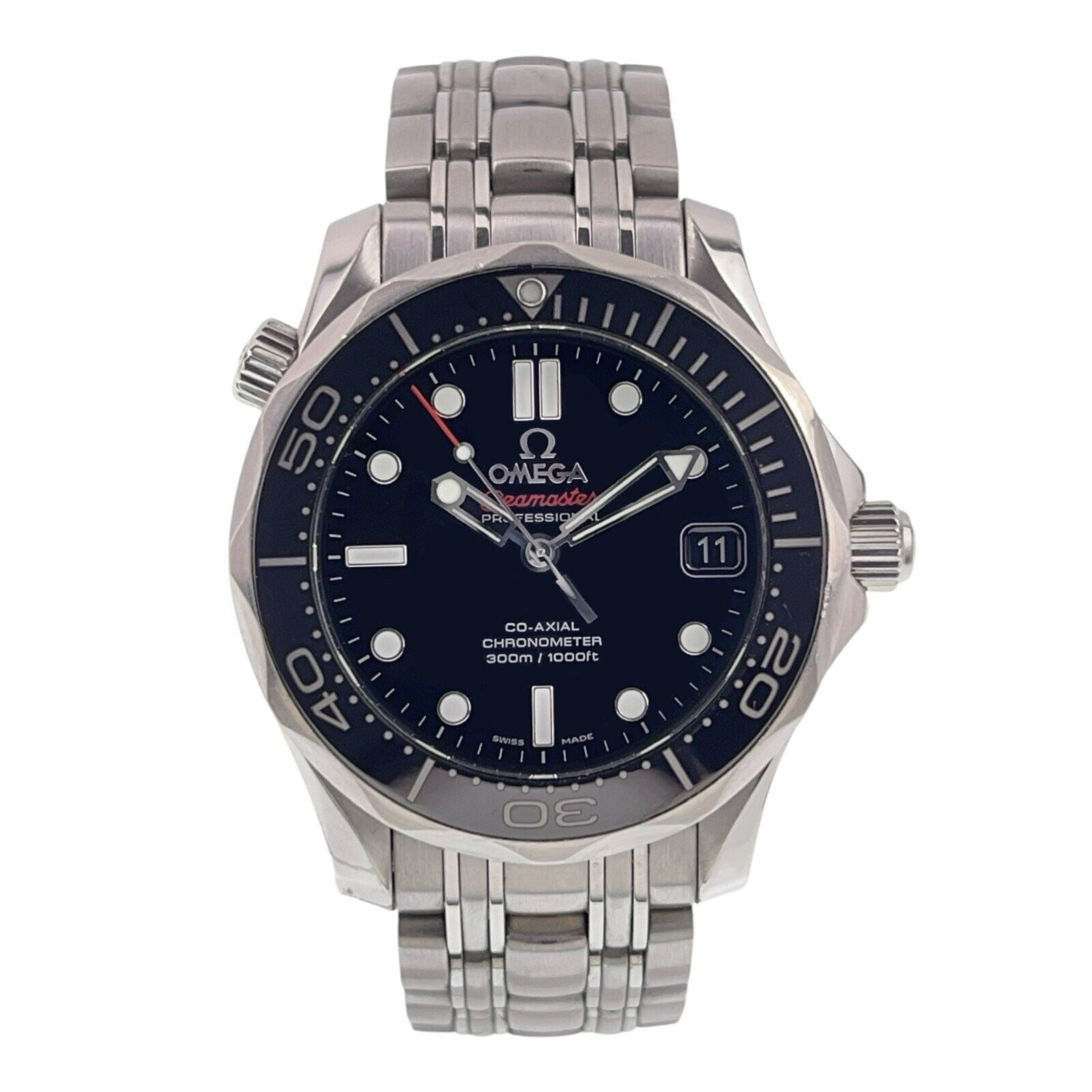 Omega Seamaster Diver 300m Steel Black Dial 36mm Automatic 212.30.36.20.01.002