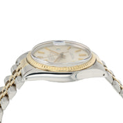 Rolex Two-Tone Datejust Silver Dial Gold & Steel 36mm Automatic Mens 16013