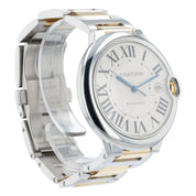 Cartier Ballon Bleu Silver Dial Gold & Steel 42mm Automatic Men’s Watch W69009Z3
