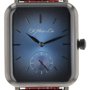 H Moser & Cie Swiss Alp Steel Blue Dial 38x44mm Manual Wind Mens Watch 5324-0201