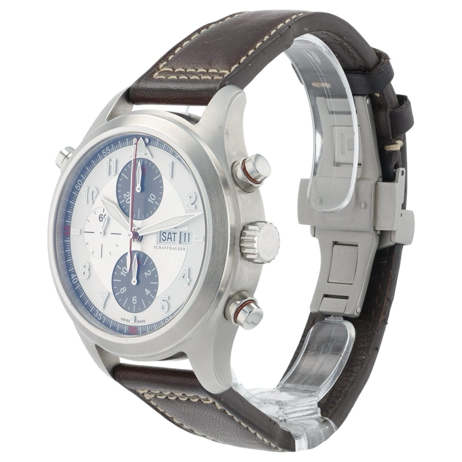 IWC Pilot Spitfire Silver Dial Stainless Steel 44mm Automatic Mens IW371806