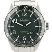 Glashutte Original SeaQ Panorama Date Green Dial Steel 43.2mm 1-36-13-07-83-70