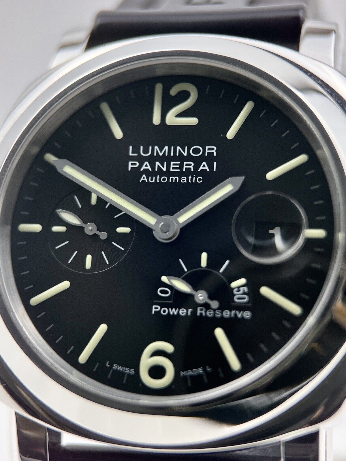 PANERAI Luminor PAM01090 Power reserve 44mm Automatic Men's Watch B&P 2019