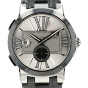 Ulysse Nardin Executive Dual Time Silver Dial Steel 43mm Automatic Mens 243-00