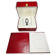 Cartier Tank Anglaise Watch Stainless Steel Quartz Silver Dial W5310022 w/ Box