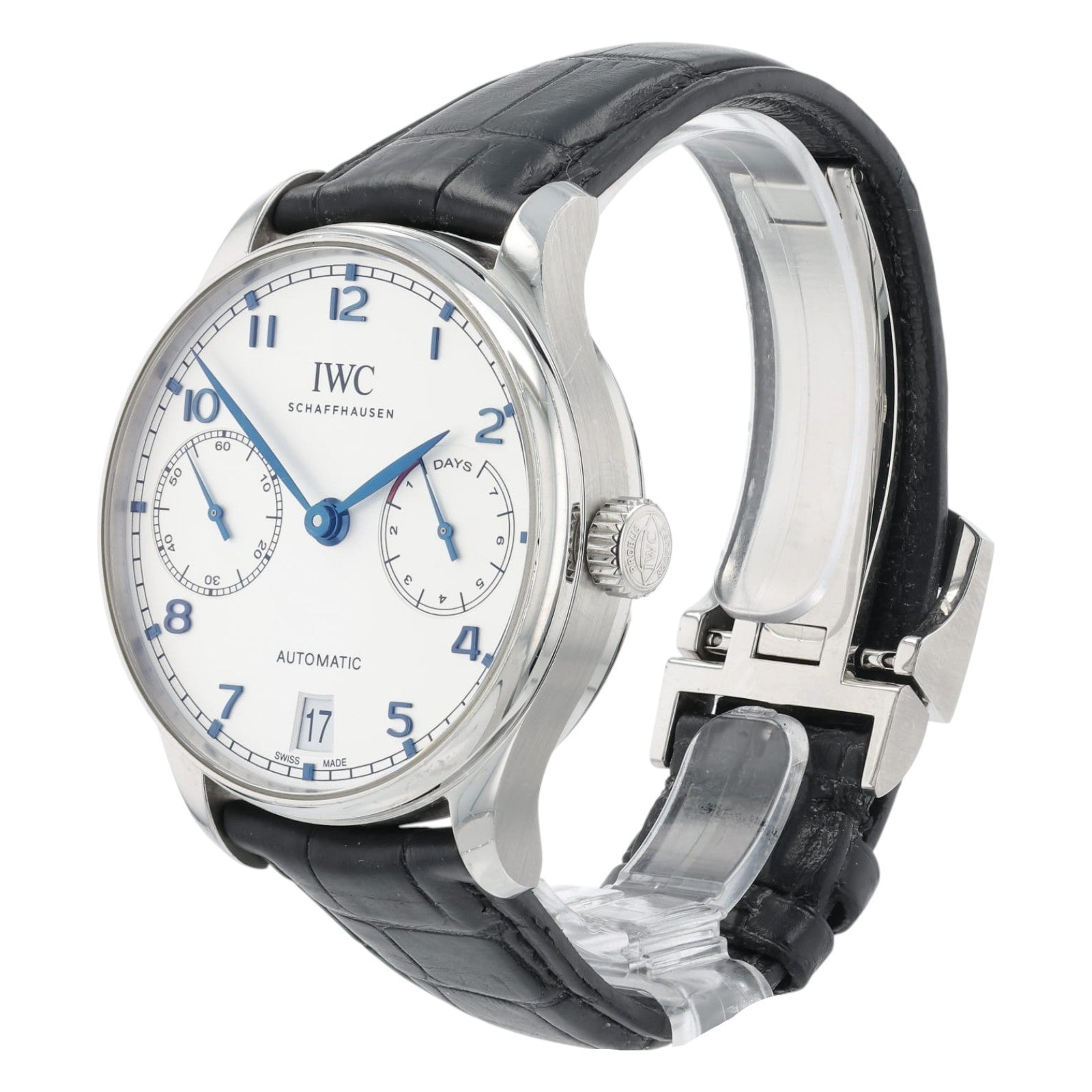 IWC Portuguese Silver Dial Steel 42.3mm Automatic Men's Watch - IW500705