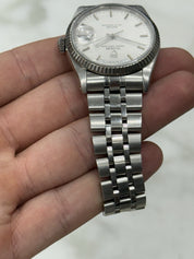 Tudor Prince Date Stainless Steel Silver Dial 36mm Automatic Mens Watch  76214