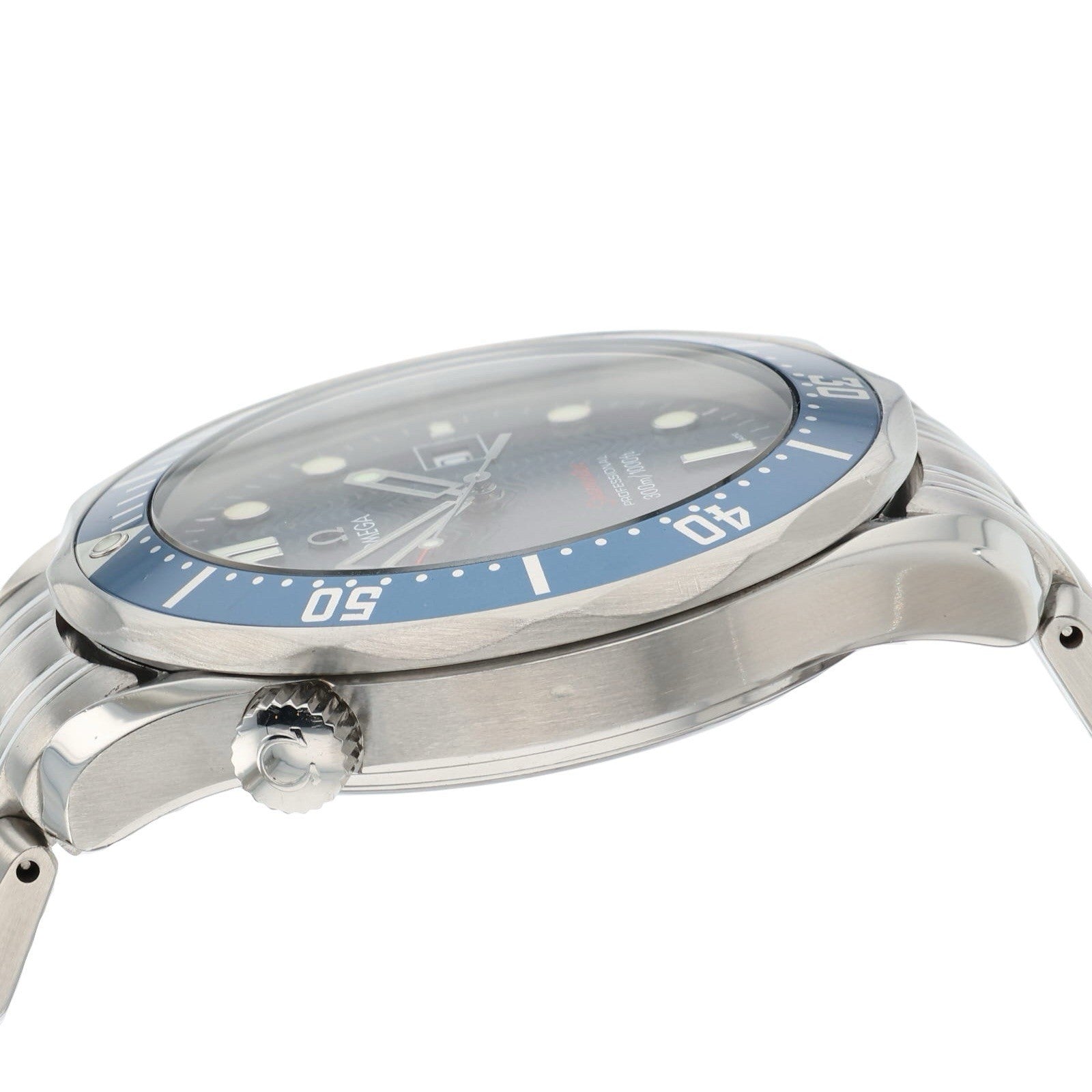 Omega Seamaster Steel Blue Dial 41mm Quartz Movement Mens Watch 2221.80.00