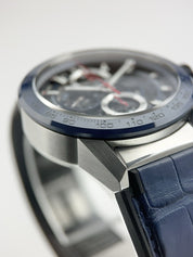 Tag Heuer Carrera Stainless Steel Blue Dial 43mm Automatic Men’s Watch CAR201T