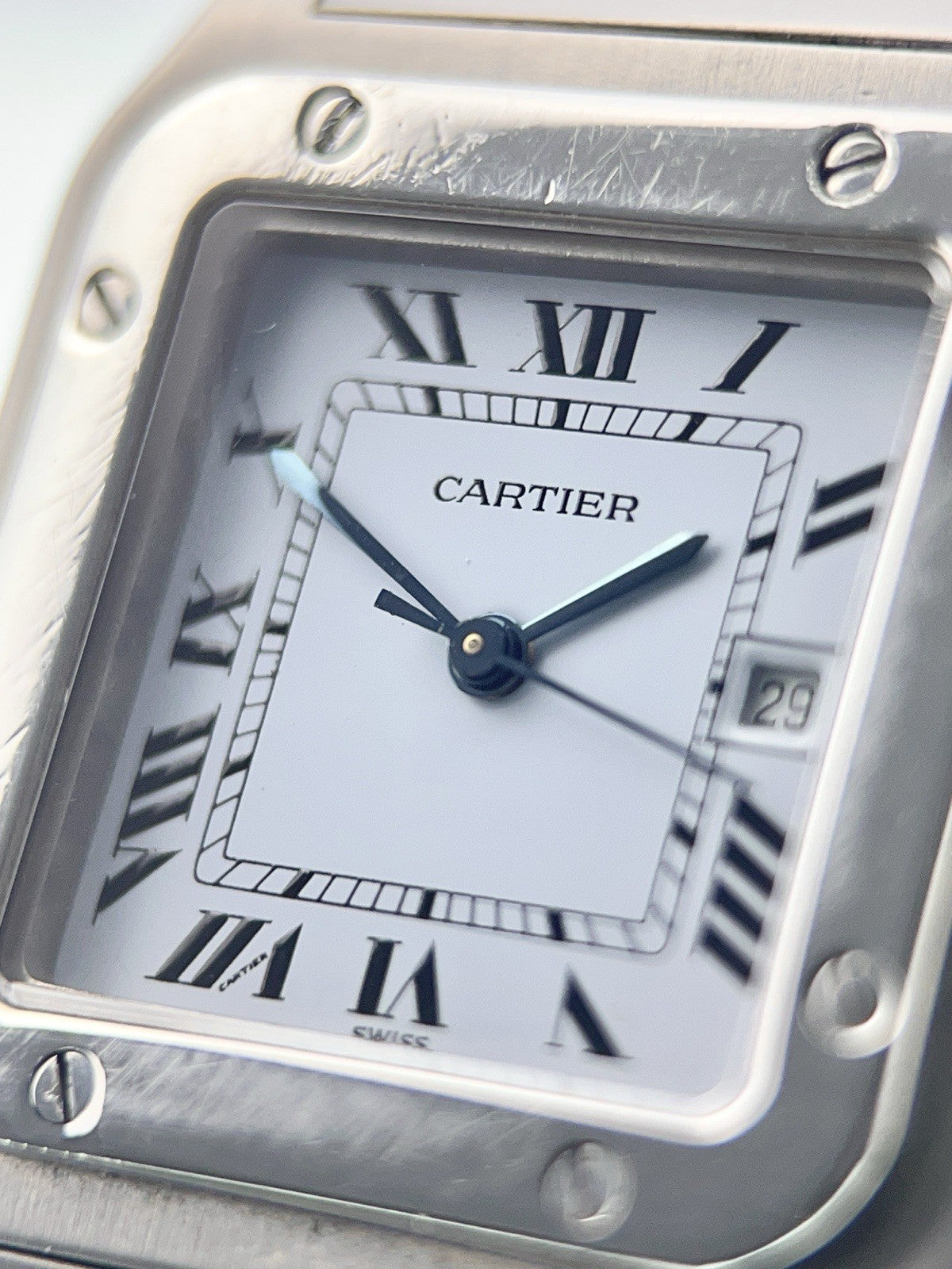 Cartier Santos Galbee Stainless Steel Silver Dial 29mm Automatic Unisex 9172960
