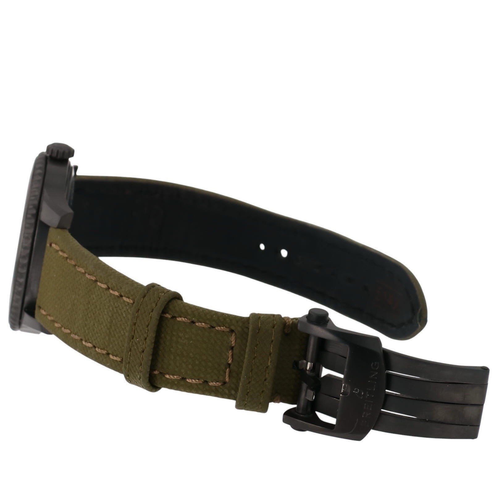 Breitling Aviator Blacksteel Case Green Dial 41mm Automatic Movement Mens M17315