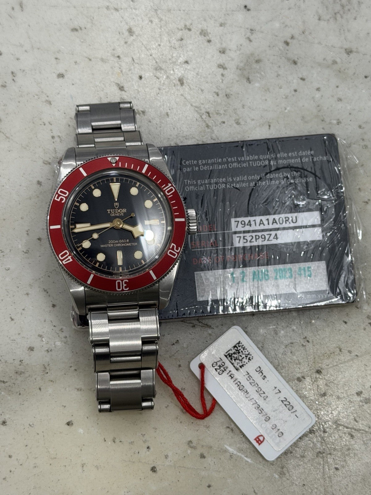 2023 Tudor Black Bay Stainless Steel Black Dial 41mm Automatic Watch 7941A1A0RU