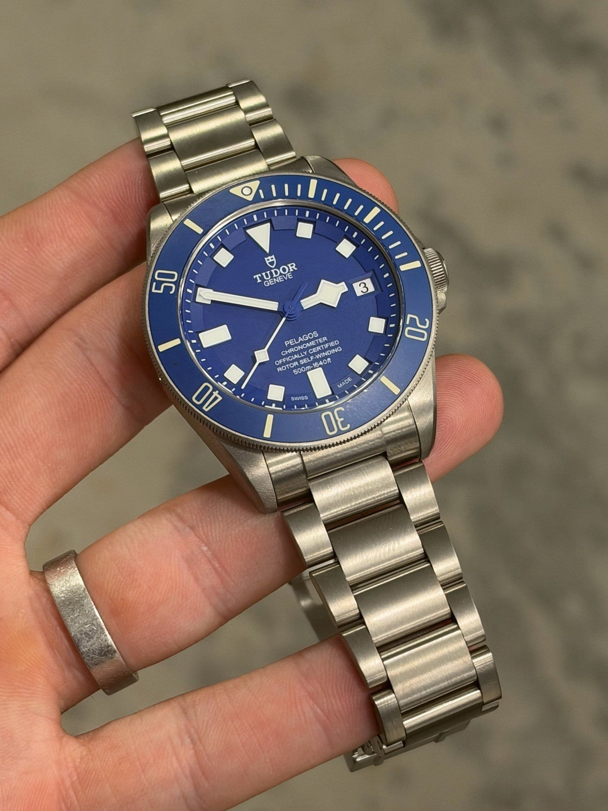 Tudor Pelagos Date Blue Dial Titanium Automatic Men's Watch 25600TB - Watch Only