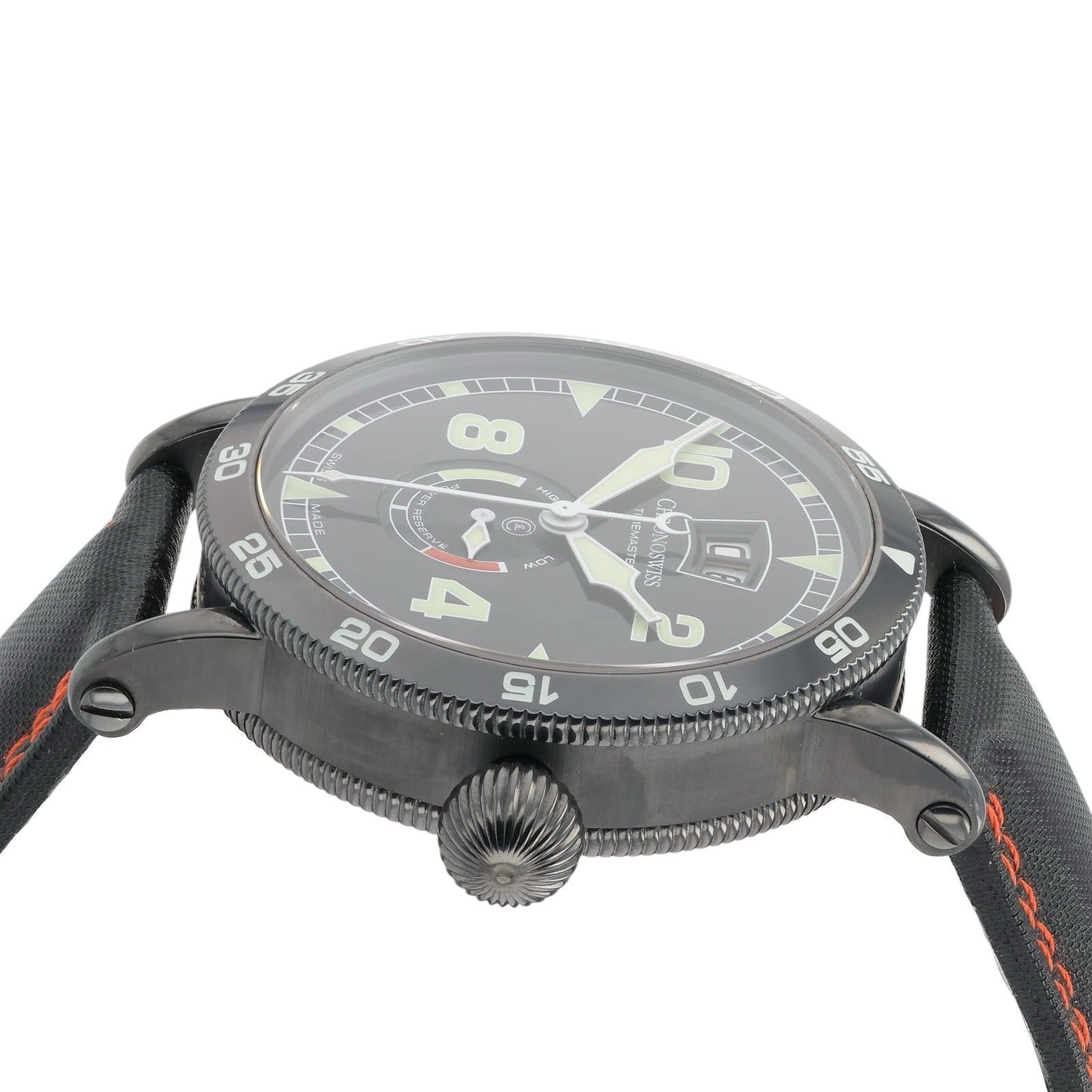 Chronoswiss Timemaster Black Dial Stainless Steel 44mm Automatic Mens CH-3533ST