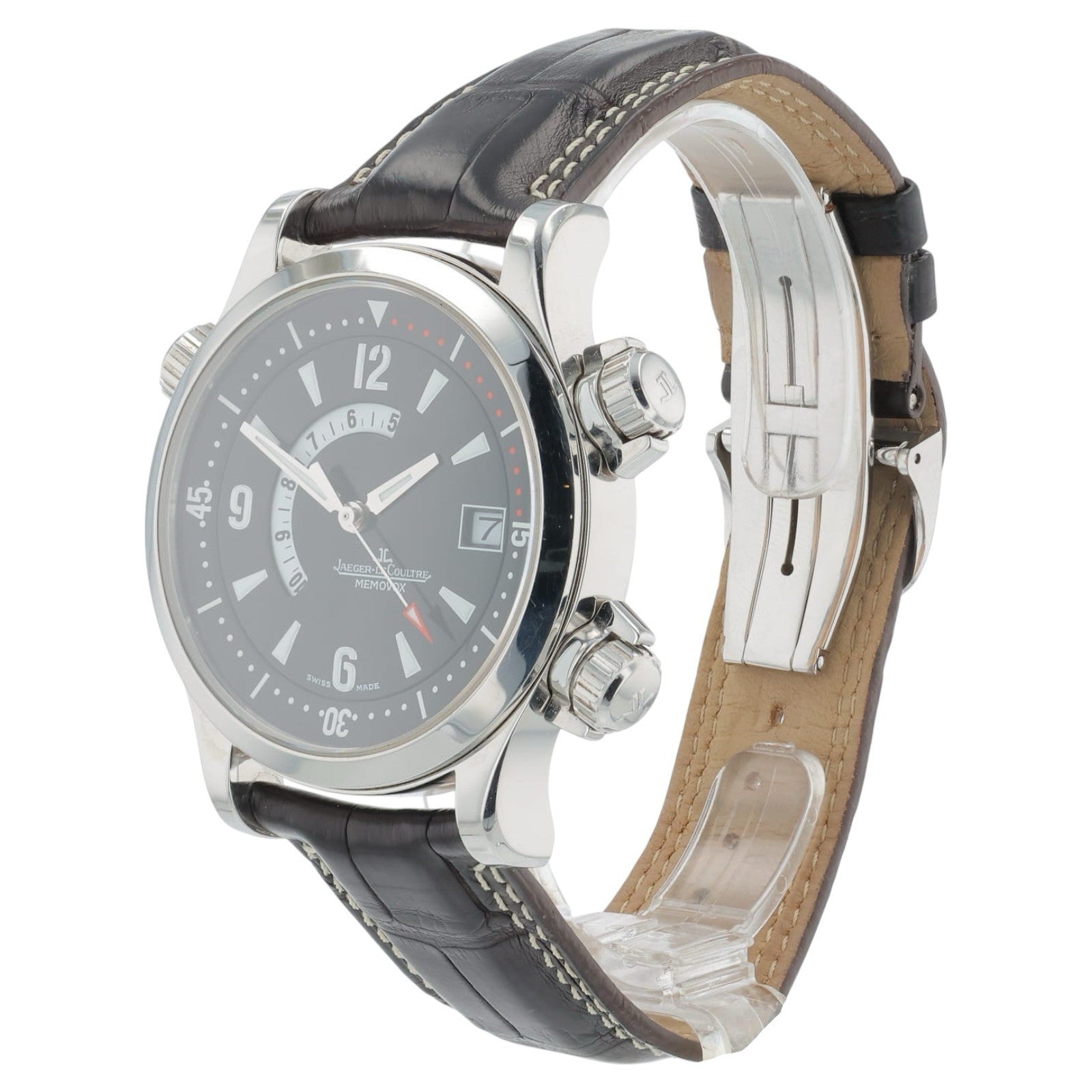 Jaeger-LeCoultre Memovox Steel Black Dial 41mm Automatic Watch 146.8.97/1