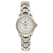 Tag Heuer Link Gold/Steel Mother Of Pearl Dial 28mm Quartz Womens Watch WJF1354