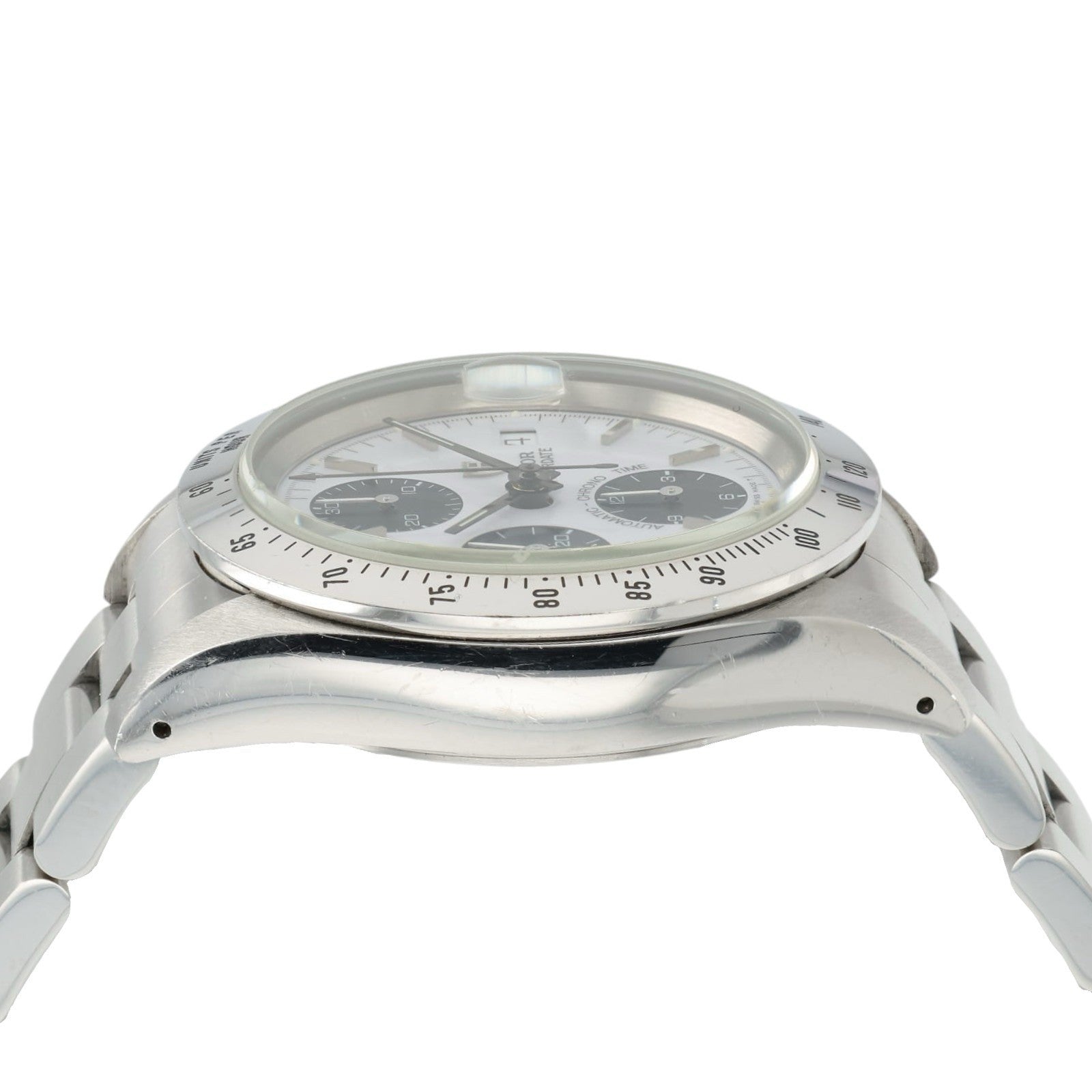 Tudor Oyster Date Chronograph White Dial Steel 40mm Automatic Men’s Watch 79280