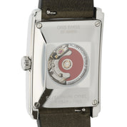 Oris Rectangular Stainless Steel Green Dial 25x38mm Automatic Mens Watch 7783