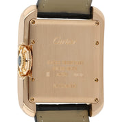 Cartier Tank Anglaise 18k Rose Gold Silver Dial 39.2mm Automatic Mens W5310005