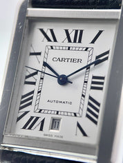 2021 Cartier Tank Solo XL Steel 31mm Roman Dial Automatic Men’s Watch WSTA0029