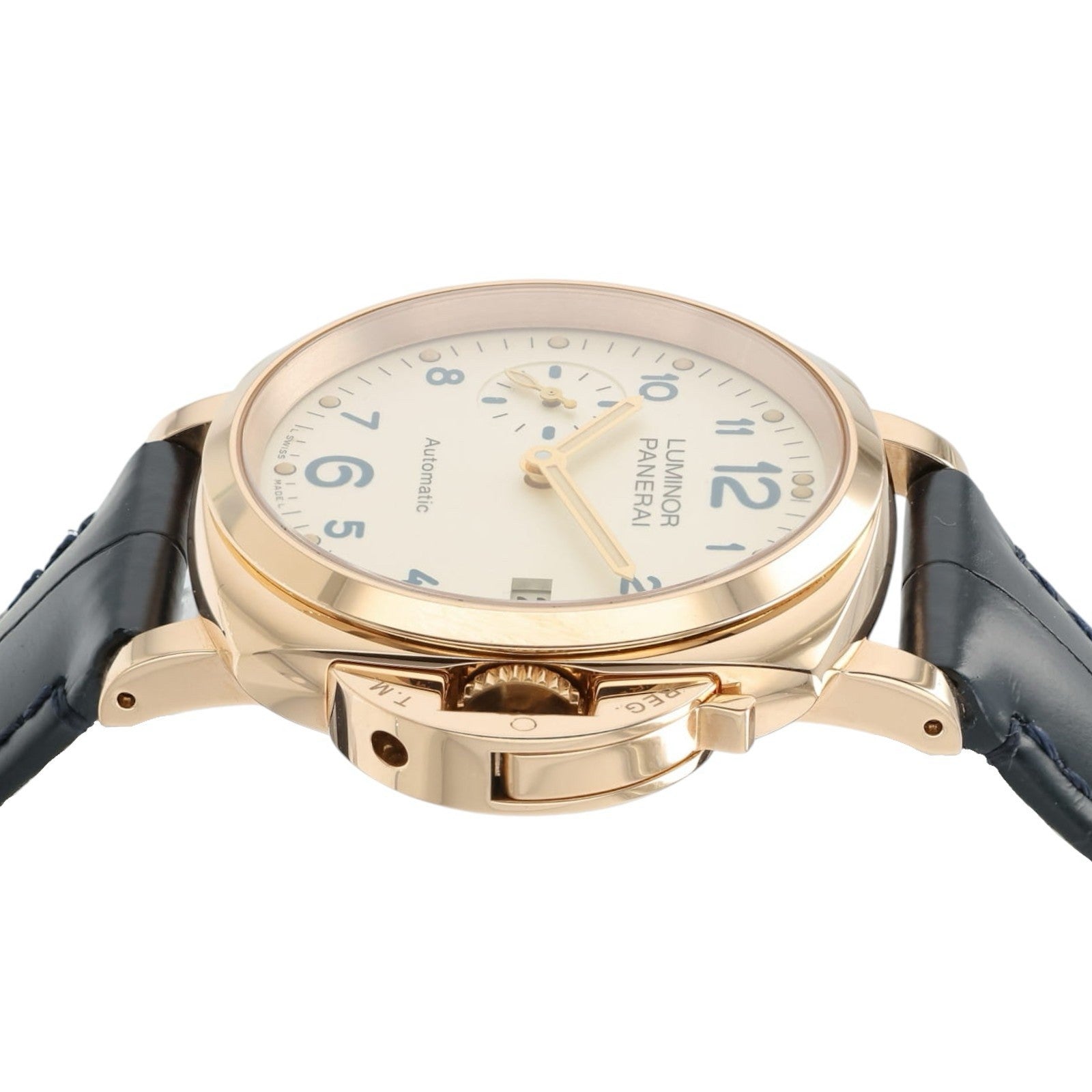 Panerai Luminor Champagne Dial 18k Red Gold 38mm Automatic Men’s Watch PAM00756