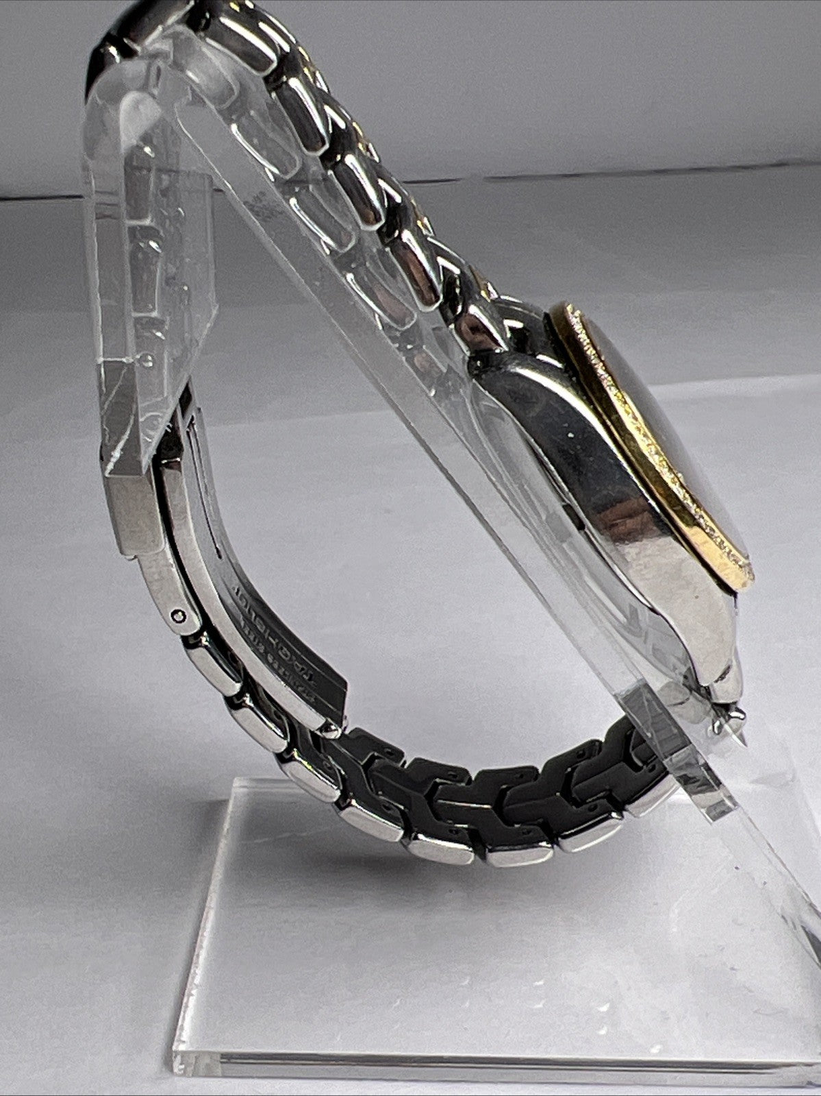 TAG Heuer Ladies Link Quartz Date Watch WJF1354 MOP Dial Diamond Bezel 27mm