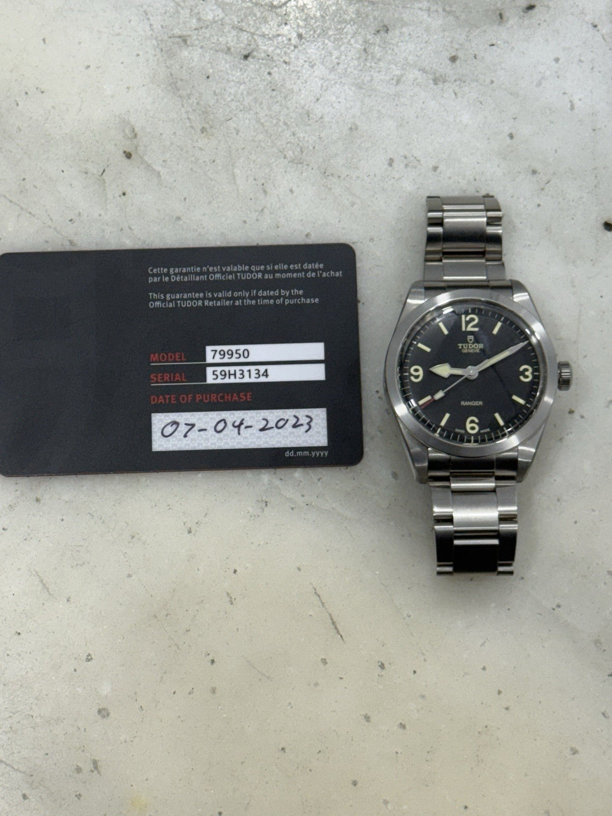 2023 Tudor Ranger 39mm Stainless Steel 79950 Black Dial Automatic Men's Watch