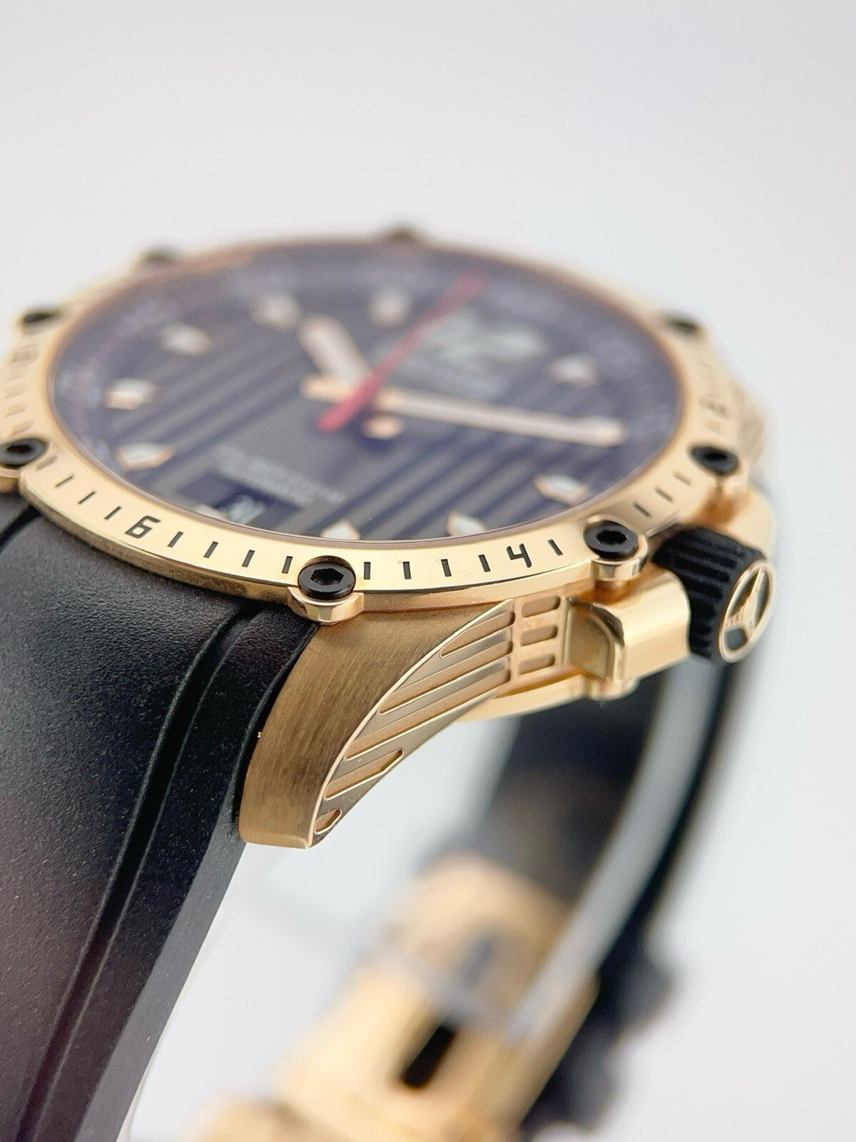 Chopard Superfast 18k Rose Gold Black Dial 41mm Automatic Mens Watch 161290-500