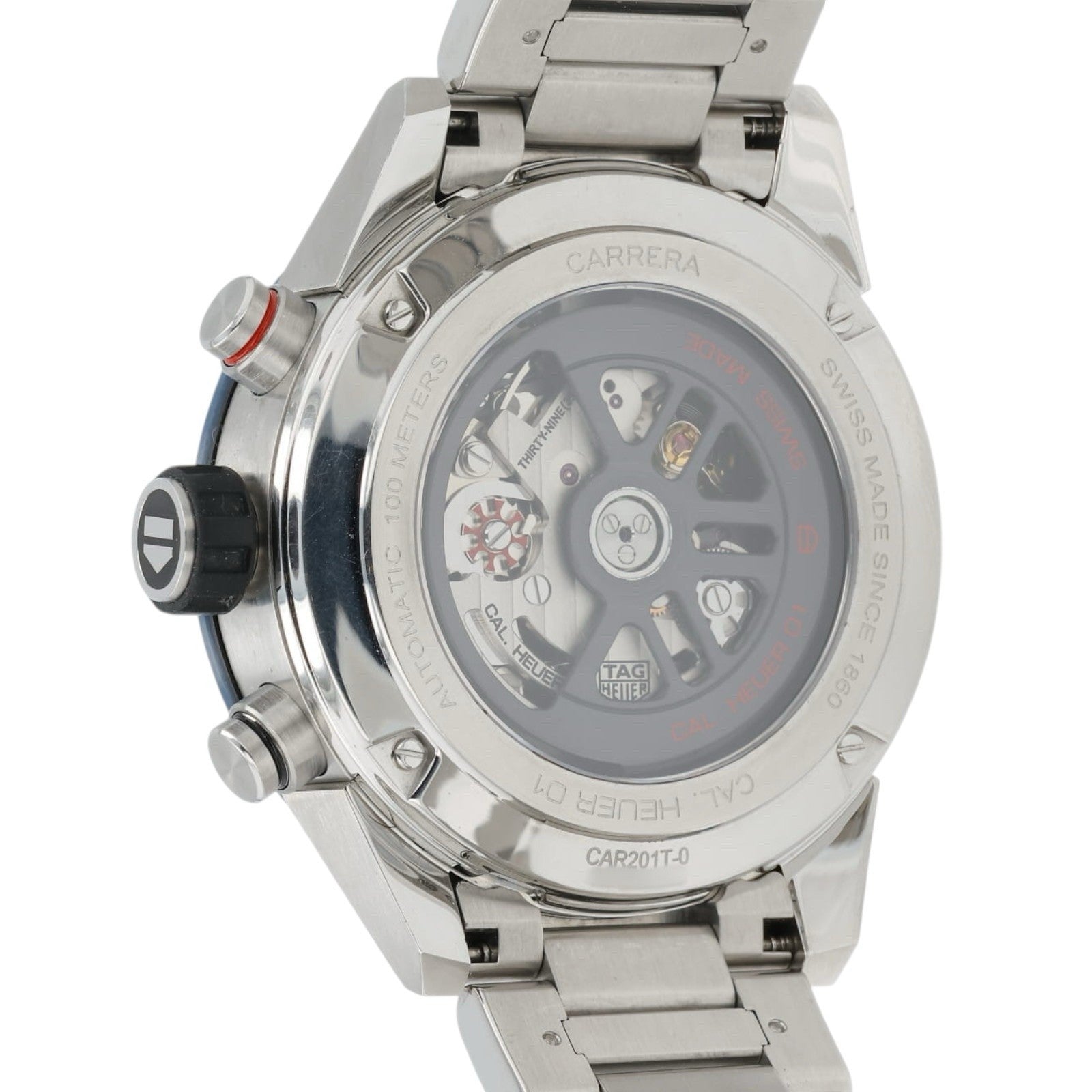 Tag Heuer Calibre Skeleton Dial Stainless Steel 43mm Automatic Men’s CAR201T-0