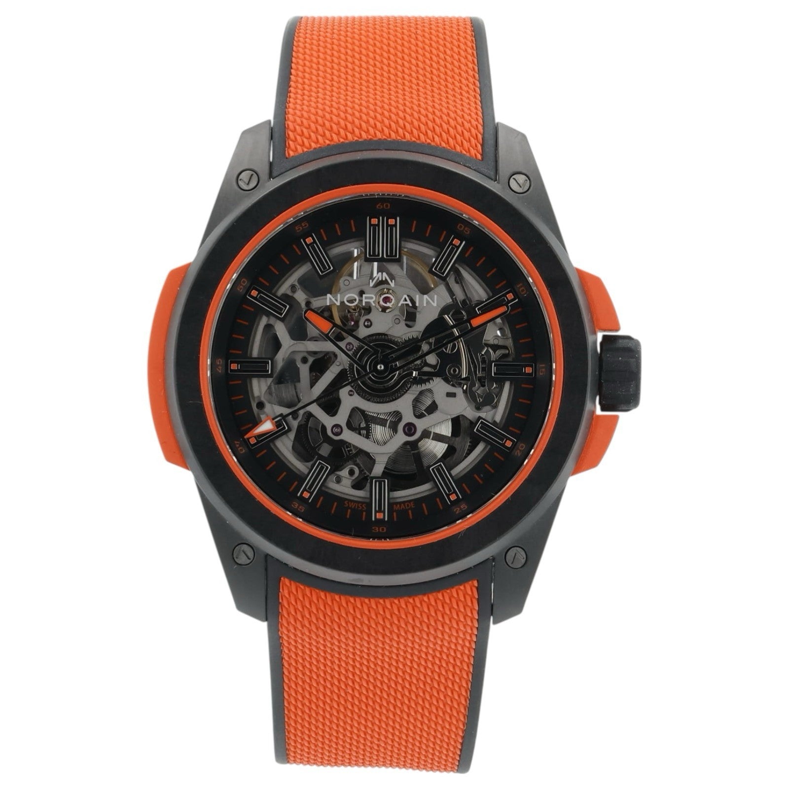 Norqain Wild One Carbon Skeleton Dial 42mm Automatic Mens Watch NNQ3000