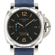 Panerai Luminor GMT Black Waffle Dial Steel 42mm Automatic Men’s Watch PAM01535