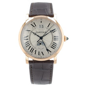 Cartier Rotonde de Cartier 18k Rose Gold Silver Dial 42mm Automatic W1556220