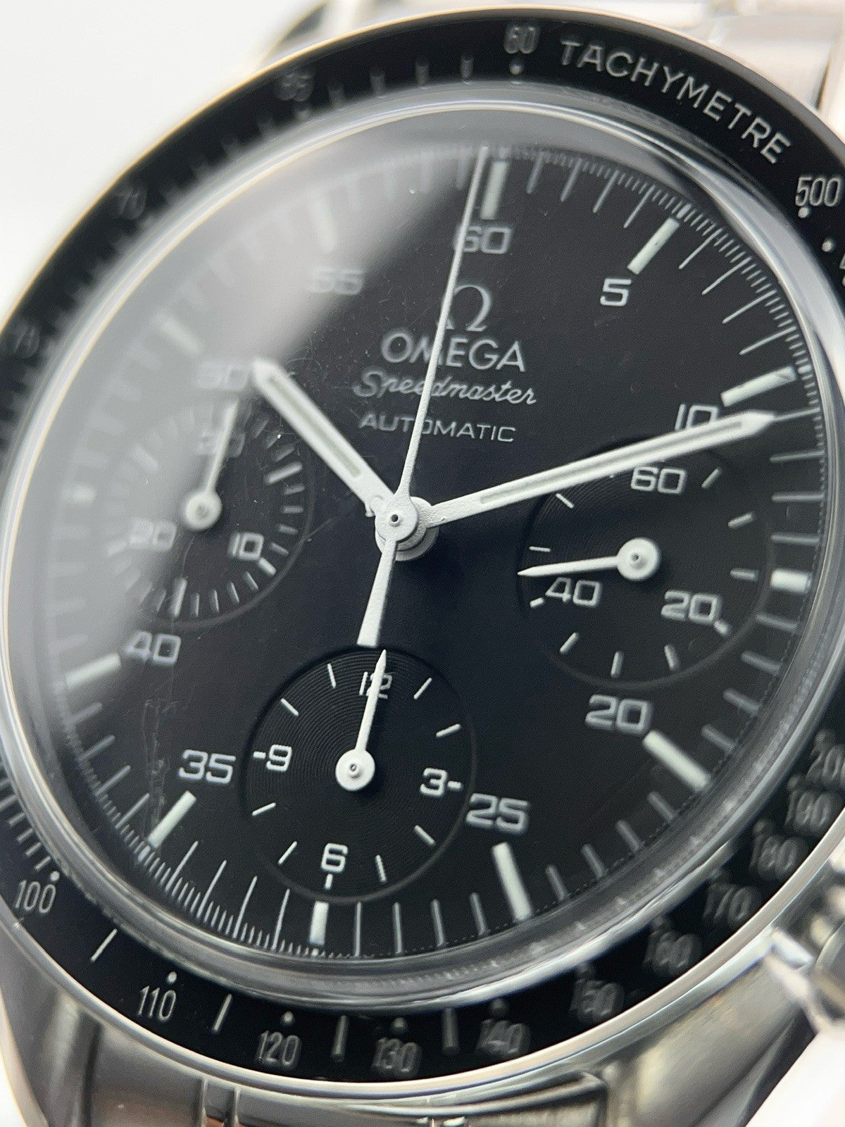 Omega Speedmaster Stainless Steel Black Dial 39mm Automatic Men’s Watch 3510.50