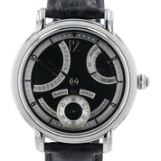 Maurice Lacroix Masterpiece Black Dial Stainless Steel 44mm Manual Wind MP7068