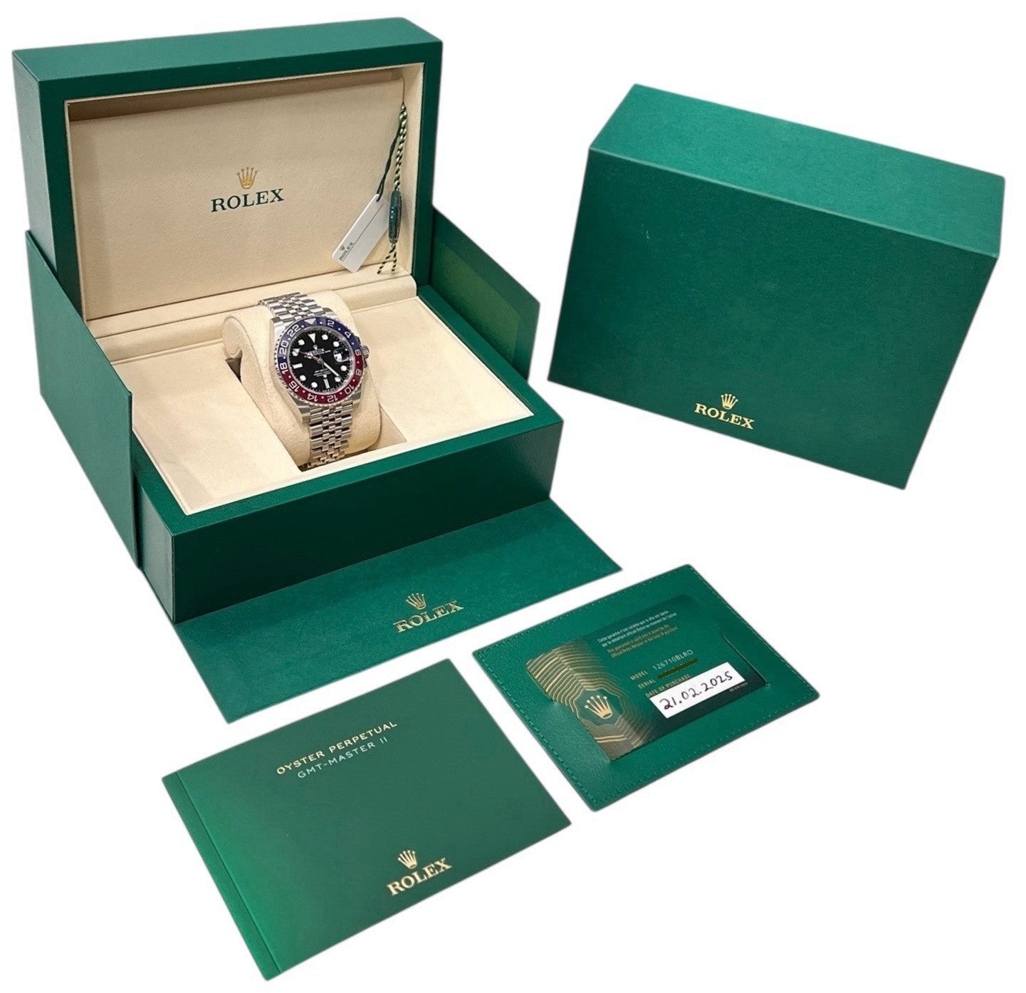 2025 Rolex GMT-Master II “Pepsi” Ceramic Bezel Black Dial 40mm Watch 126710BLRO