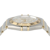 Omega Constellation Chronograph White Dial Gold & Steel 37mm Quartz Mens 1242.30