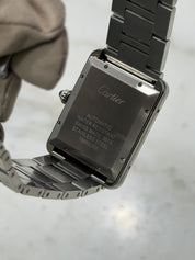 Cartier Tank Solo Date XL Stainless Steel 31mm Automatic Men's Watch 3515