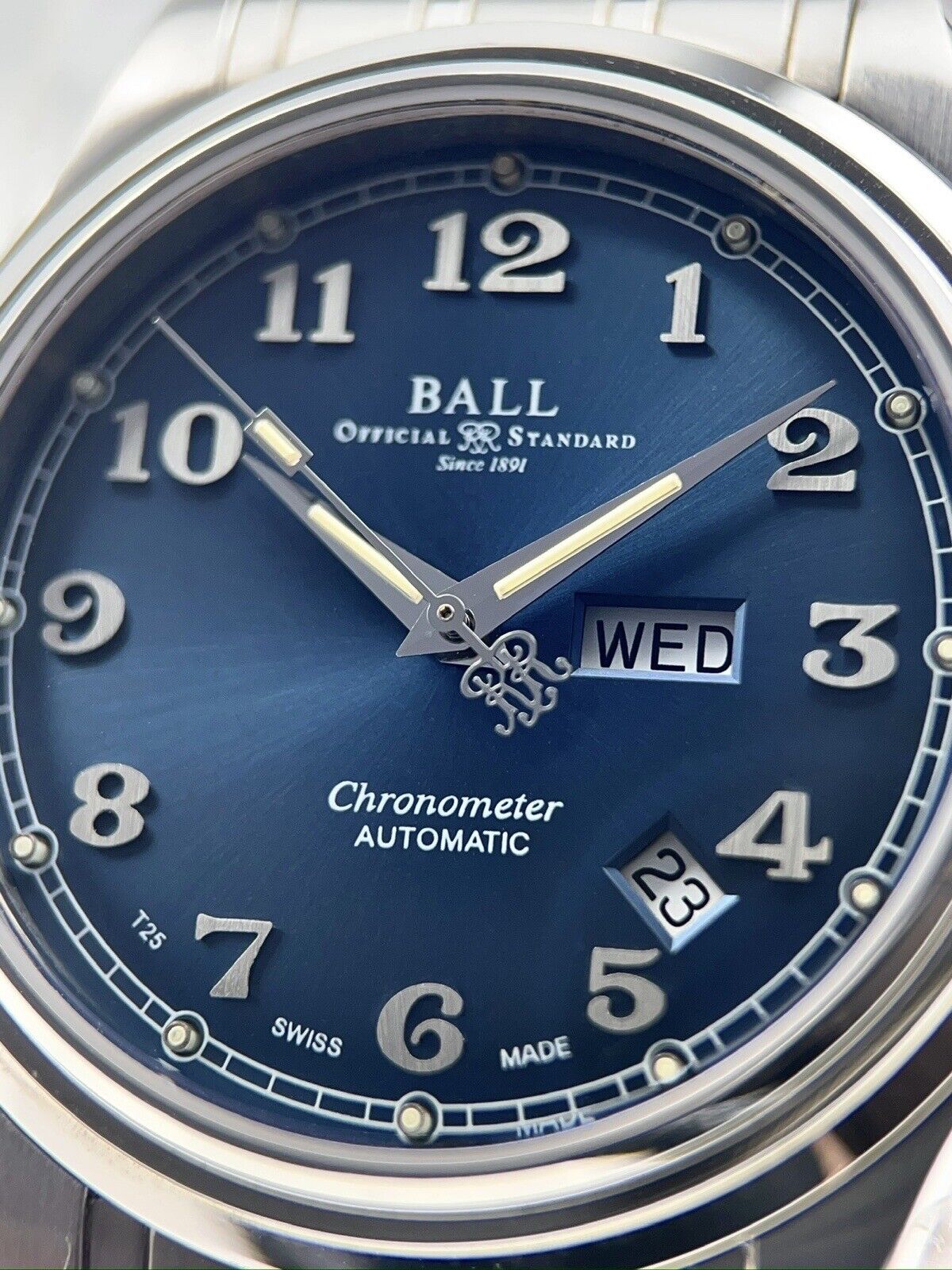 BALL Watch Cleveland Express NM1058DL  Automatic Blue Dial Day/Date Mens  41mm