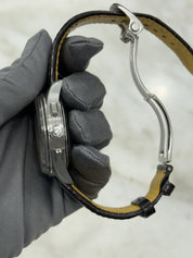 Breitling B25 Datora 42mm Premier Chronograph Calendar Moonphase Salmon AB2510