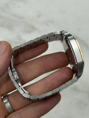 Cartier Santos Silver Dial Gold & Steel 39x47mm Automatic Mens Watch W2SA0009